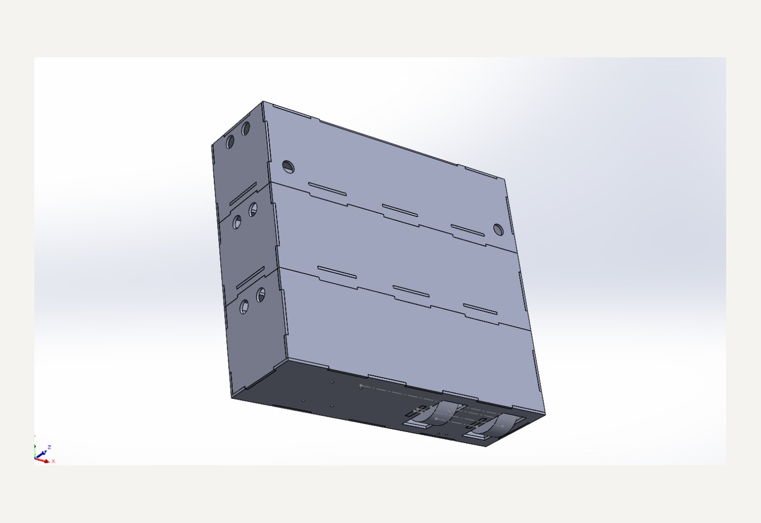 CAD assembly of the assistive robotic door opener