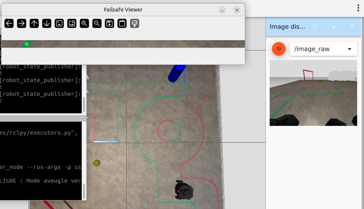 The failsafe viewer window next to the raw camera stream